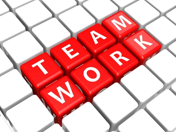 Teamwork crossword — Stock Photo, Image