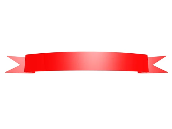 Red ribbon — Stock Photo, Image