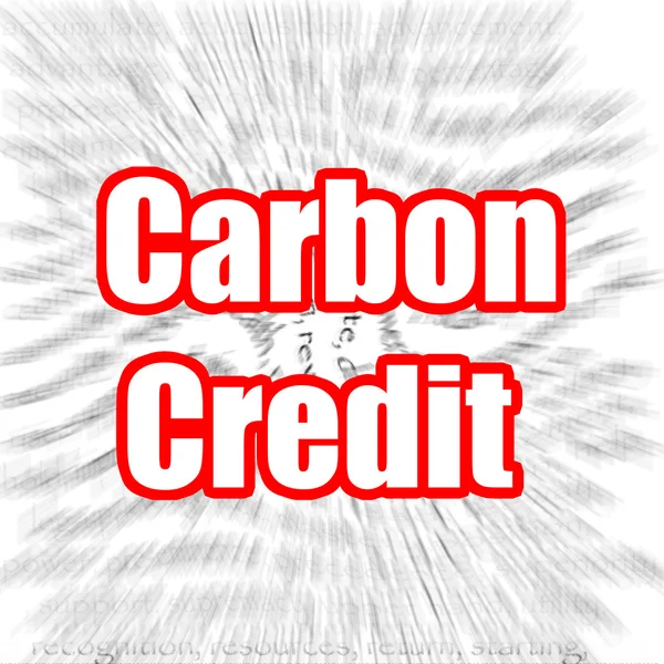 Carbon Credit — Stock Photo, Image