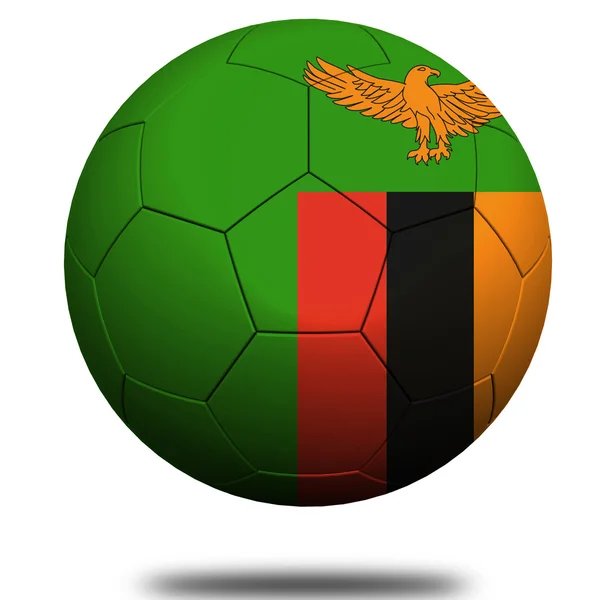 Zambia fotboll — Stockfoto