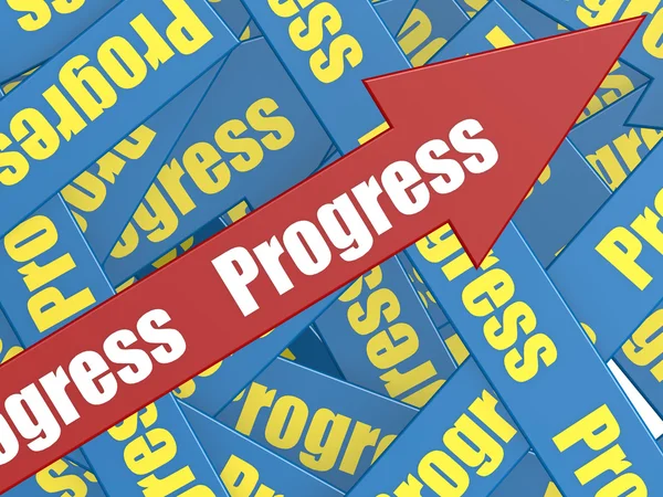 Progress arrow — Stock Photo, Image