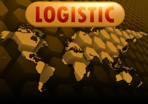 Logistic world map — Stock Photo, Image