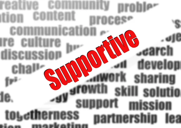 Supportive word cloud — Stock Photo, Image