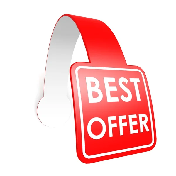 Best offer hang label — Stock Photo, Image
