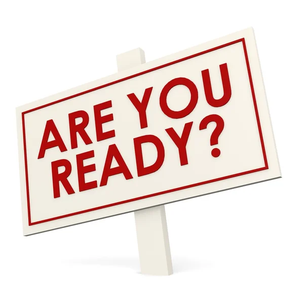 Are you ready banner — Stock Photo, Image