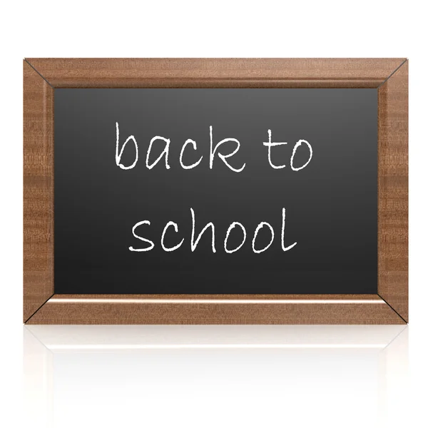 Pusta tablica powrót do szkoły — Zdjęcie stockowe