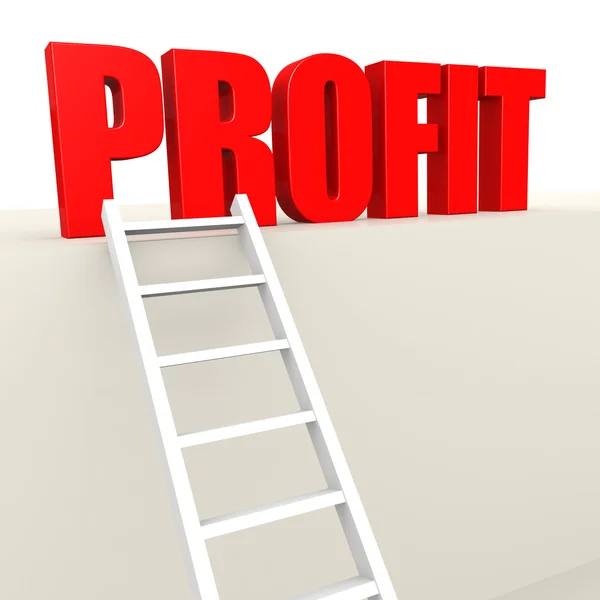 Ladder to profit — Stock Photo, Image