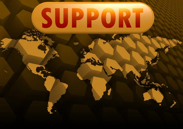 Mapa mundial de apoyo — Foto de Stock