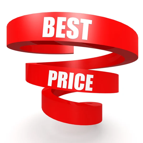 Best price red helix banner — Stock Photo, Image