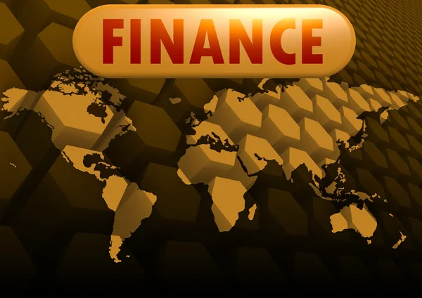 Mapa mundial de finanzas —  Fotos de Stock