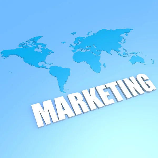 Marketing world map — Stock Photo, Image