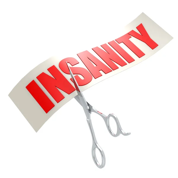 Cut insanity — Stock Photo, Image