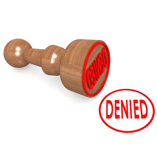 Denied stamp — Stock Photo, Image