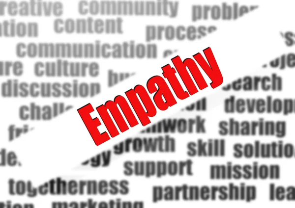 Empathie-Wortwolke — Stockfoto