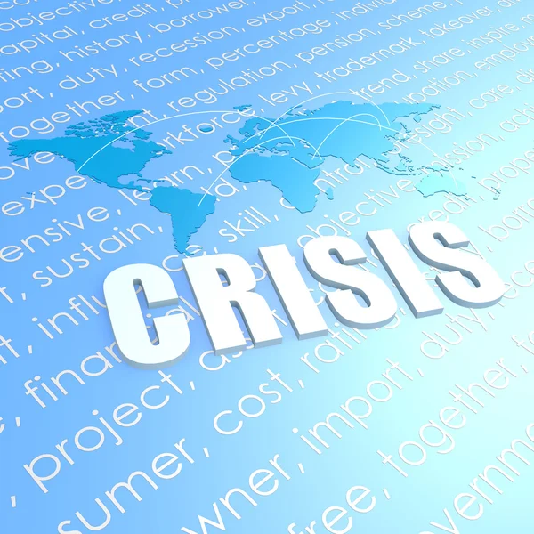 Crisis world map — Stock Photo, Image