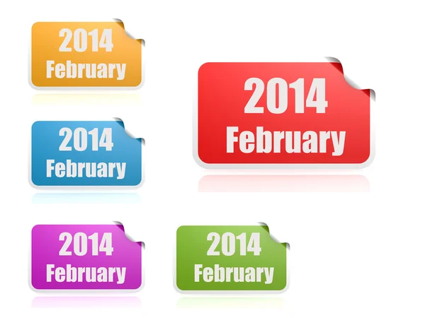 February of 2014 — Stock Photo, Image