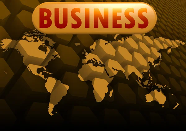 Mapa świata biznesu — Zdjęcie stockowe