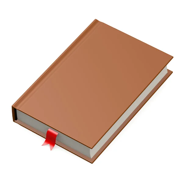 Libro marrone isolato — Foto Stock
