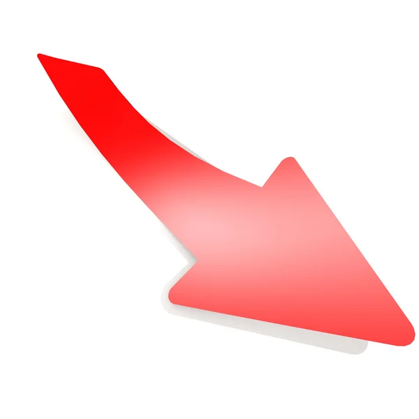 Red arrow — Stock Photo, Image