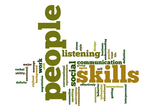 People skills word cloud — Fotografie, imagine de stoc