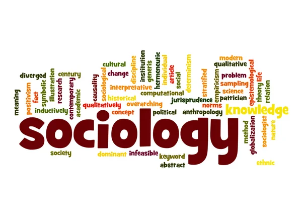 Sociology word cloud — Stock Photo, Image