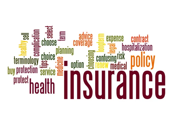 Insurance word cloud — Stock Photo, Image