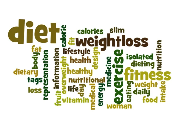 Diet word cloud — Stock Photo, Image