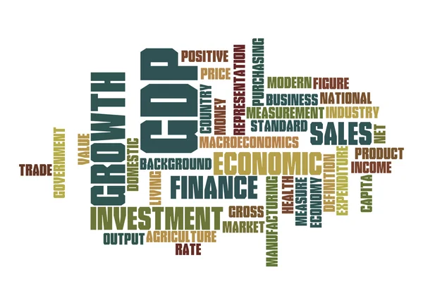 Gross Domestic Product word cloud — Stock Photo, Image