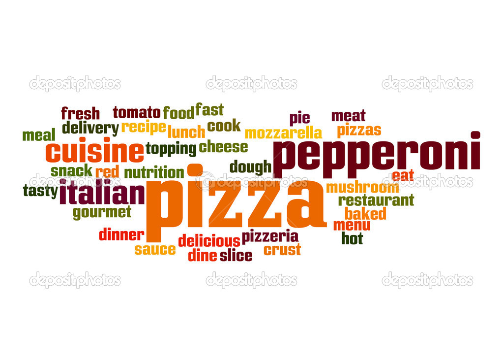 Pizza word cloud