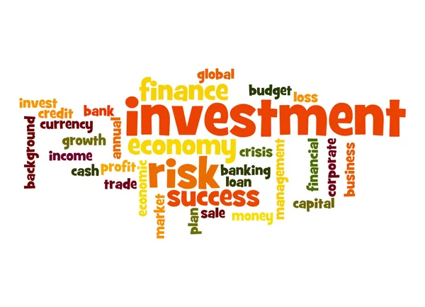 Investment word cloud — Stock Photo, Image