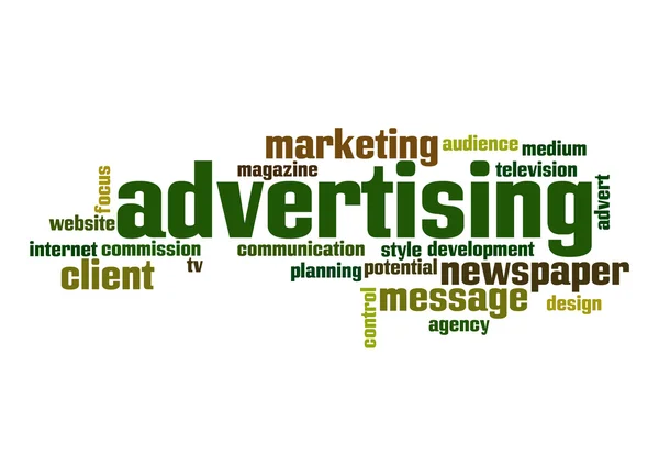Advertising word cloud — Stock Photo, Image