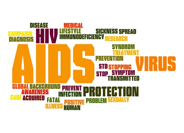 AIDS word cloud — Stock Photo, Image