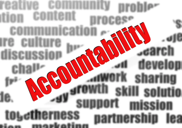 Accountability word cloud — Stock Photo, Image