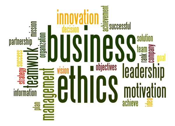 Business ethics word cloud — Stock Photo, Image