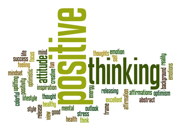 Positive thinking word cloud — Stock Photo, Image