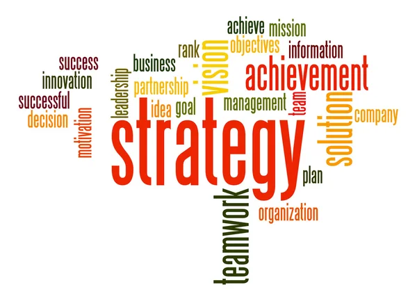 Strategy word cloud — Stock Photo, Image