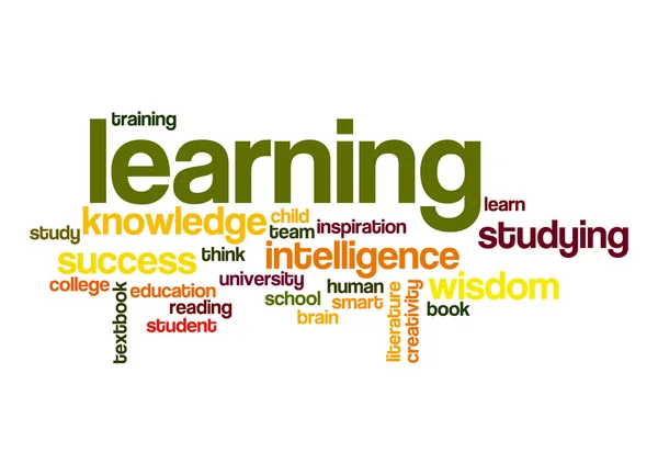 Leren word cloud — Stockfoto