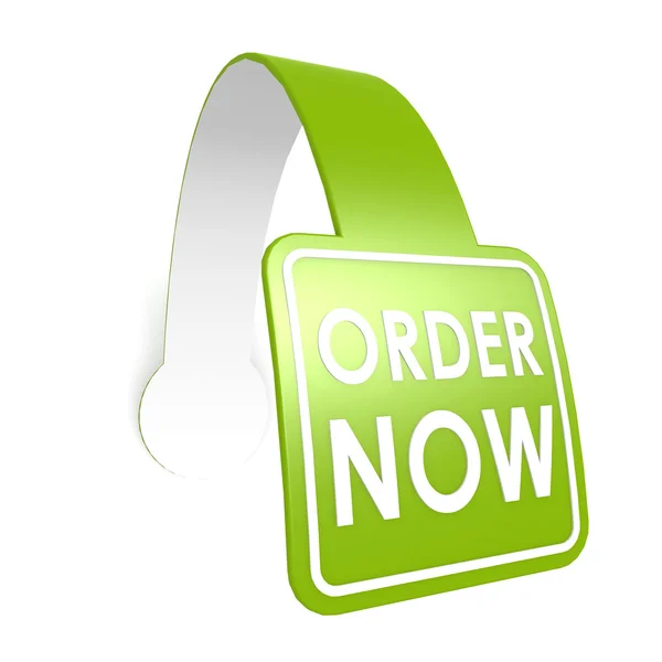 Order now hang label — Stock Photo, Image