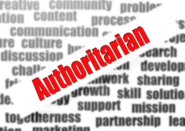 Authoritarian word cloud — Stock Photo, Image