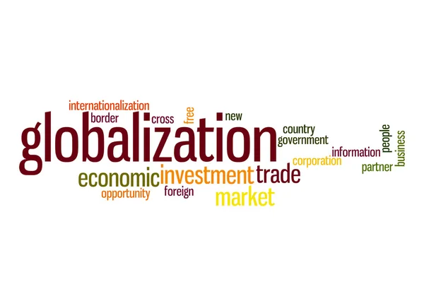 Chmura słowa globalizacji — Zdjęcie stockowe