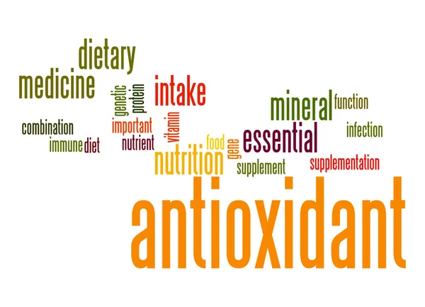 Antioxidant word cloud — Stockfoto