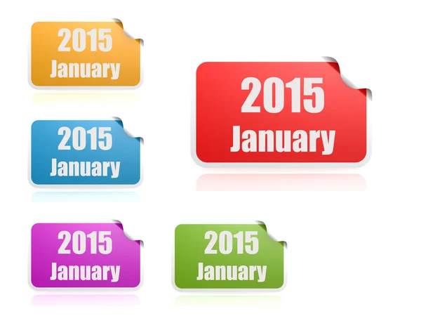 January of 2015 — Stock Photo, Image