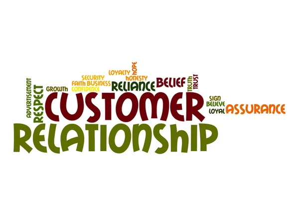 Relación con el cliente word cloud —  Fotos de Stock