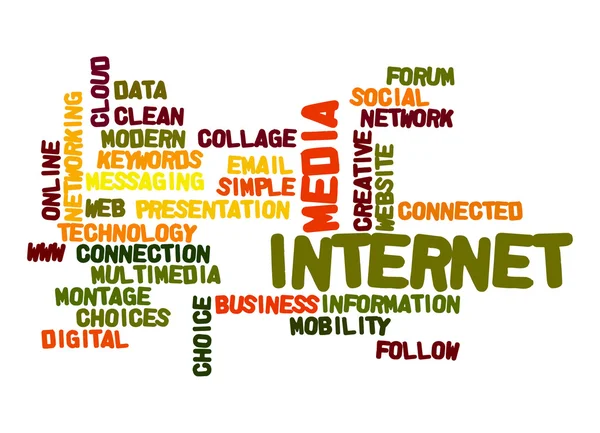 Internet  word cloud — Stock Photo, Image