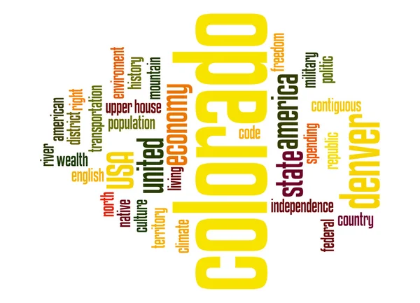 Colorado word cloud — Stock Photo, Image