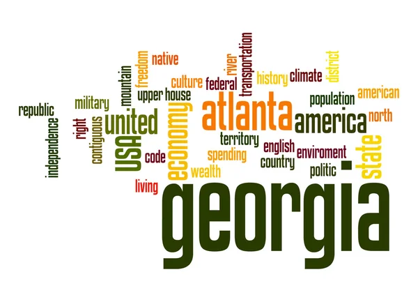 Georgien word cloud — Stockfoto