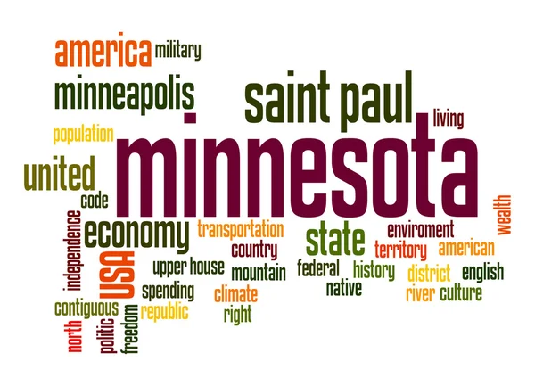 Minnesota word cloud — Stock Photo, Image