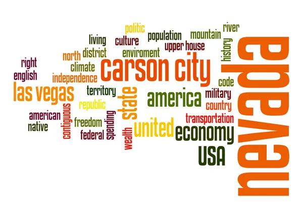 Nevada word cloud — Stock Photo, Image