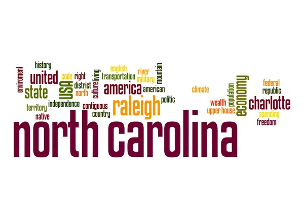 North Carolina word cloud — Stockfoto