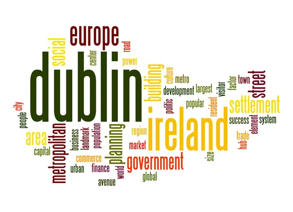 Dublin word cloud — Stockfoto